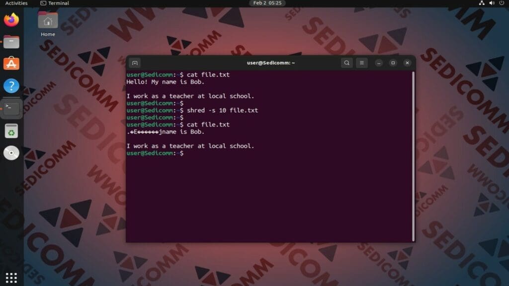 overwrite some specific bytes of text only