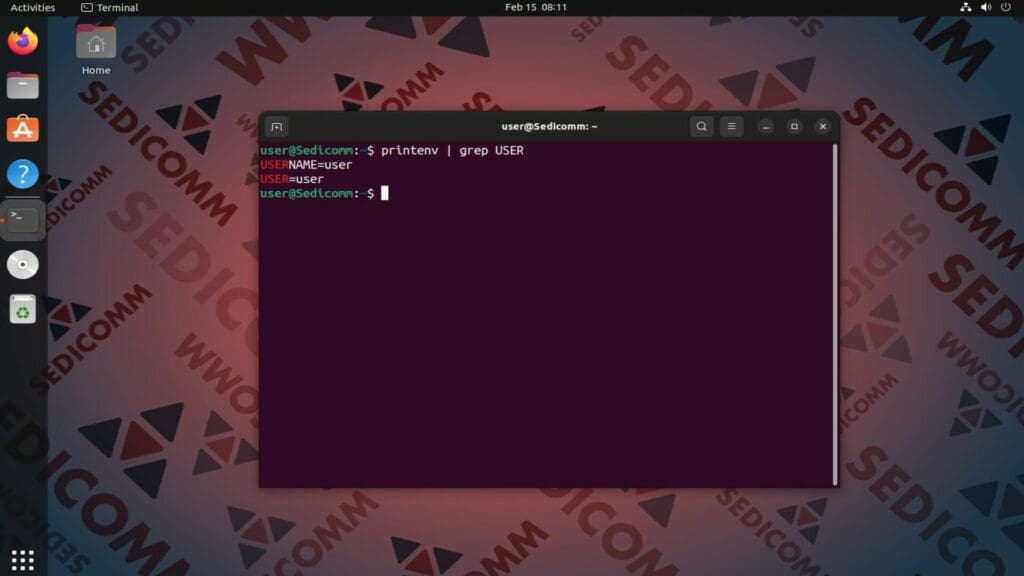 printenv grep