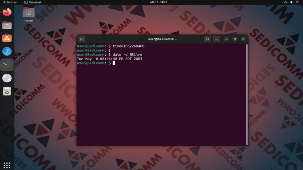 date command