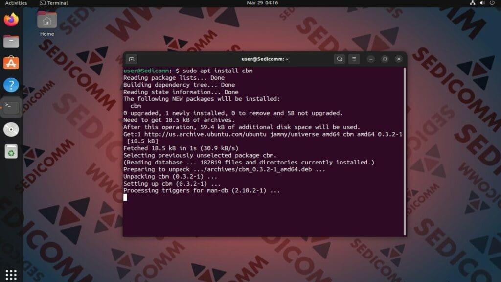 install cbm