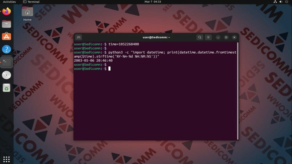 python command
