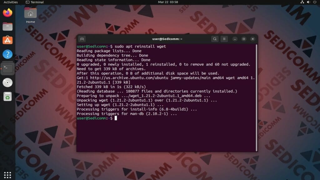 reinstall package
