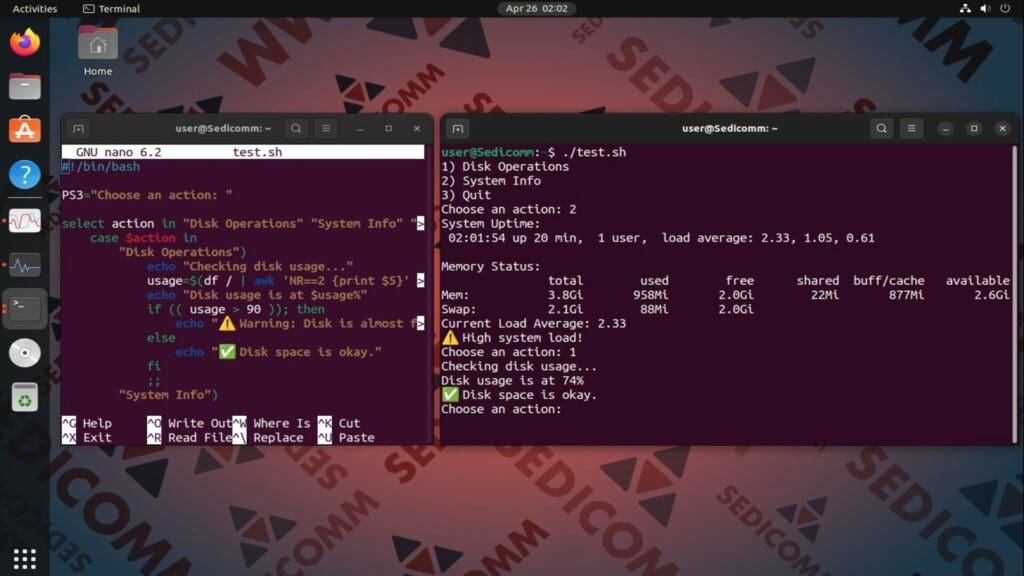 complicated select script