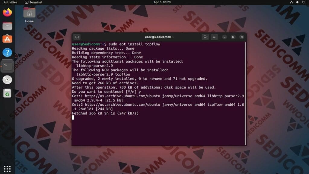install tcpflow