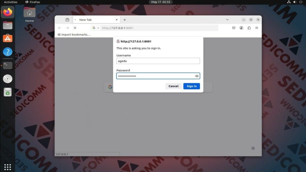 agedu web ui auth