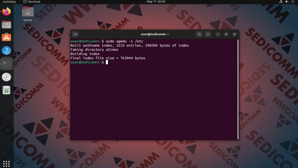 create index file