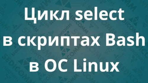 Цикл select в скриптах Bash в ОС Linux