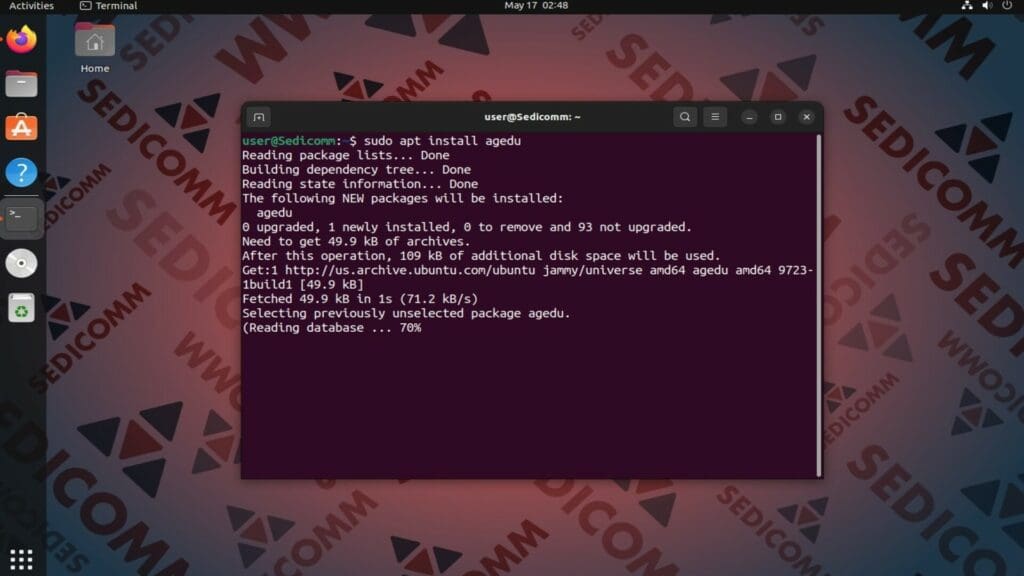 install agedu