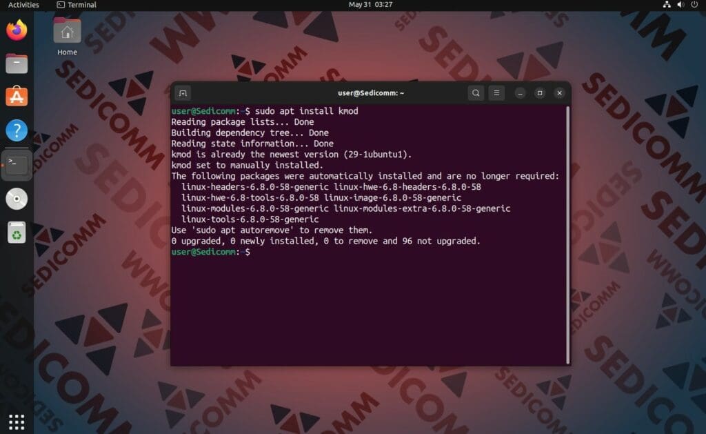 kmod install