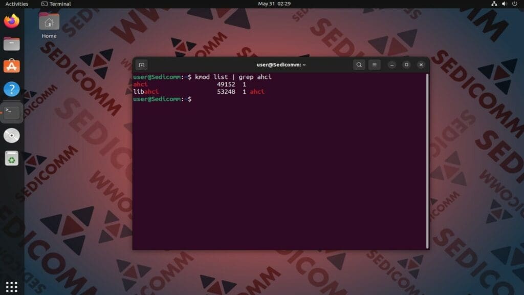 kmod list grep