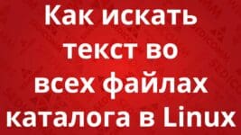 Как искать текст во всех файлах каталога в Linux