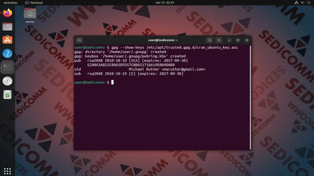 verify public key
