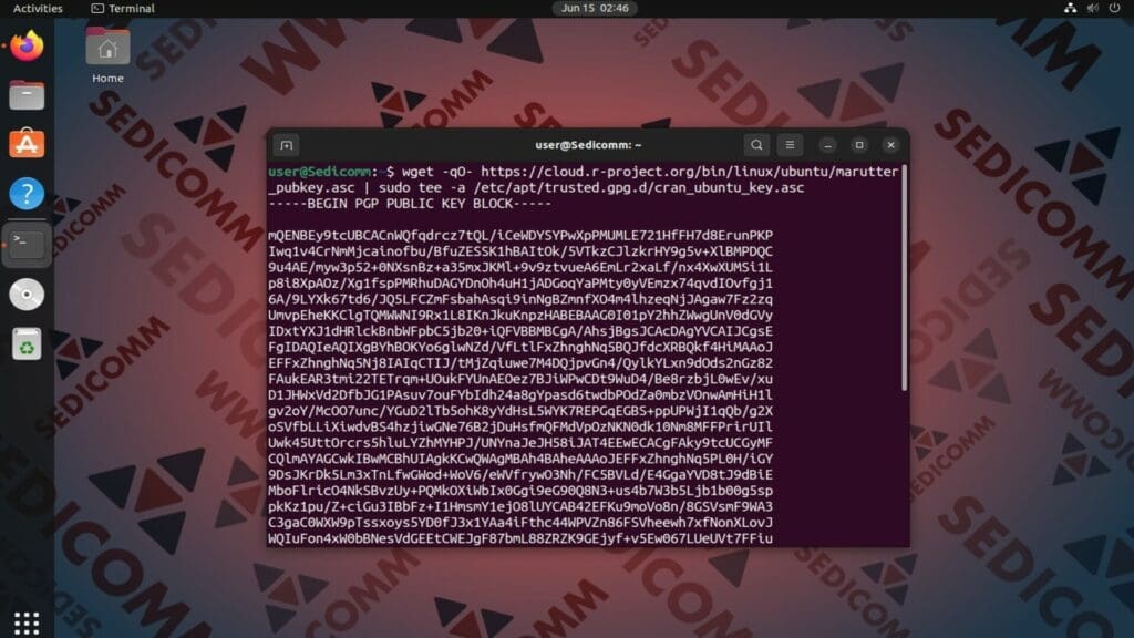 wget public key