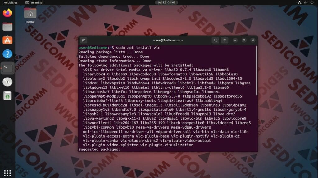 apt install vlc