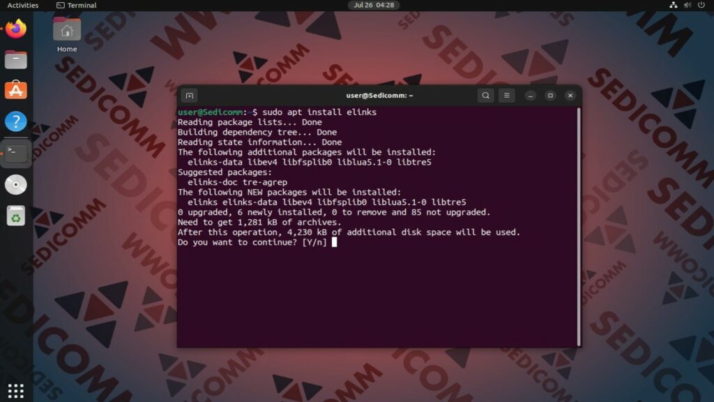 install elinks