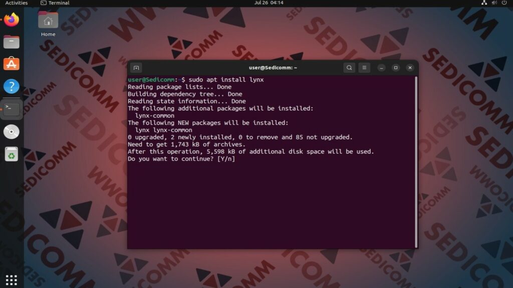 install lynx