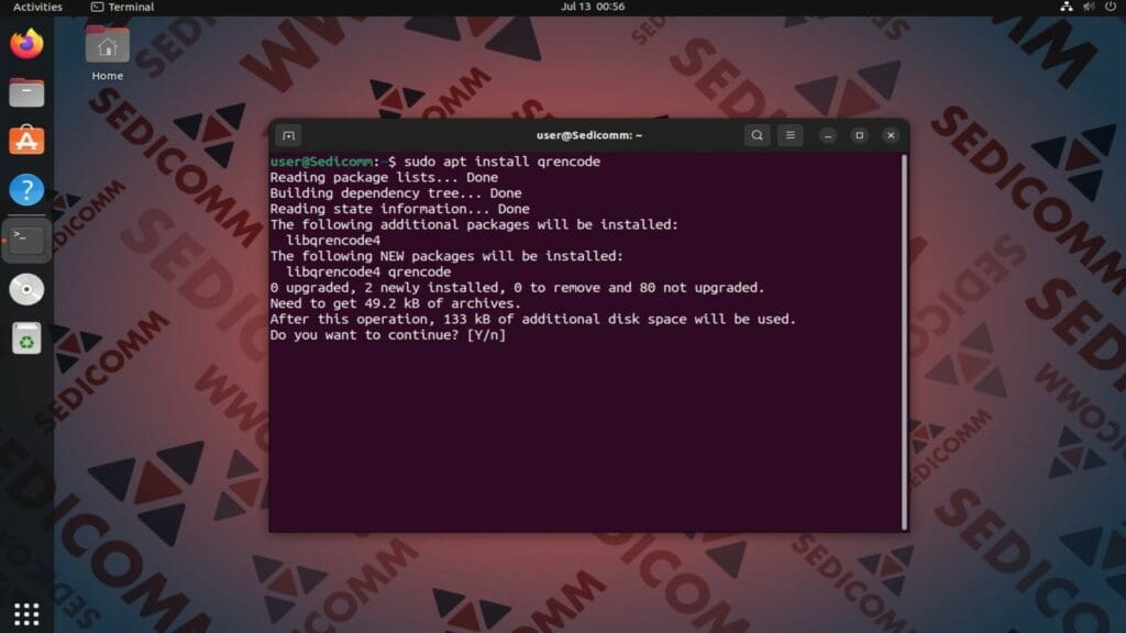qrencode install