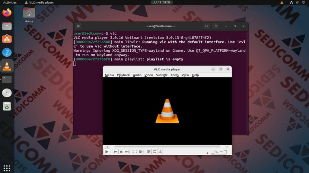 run vlc apt