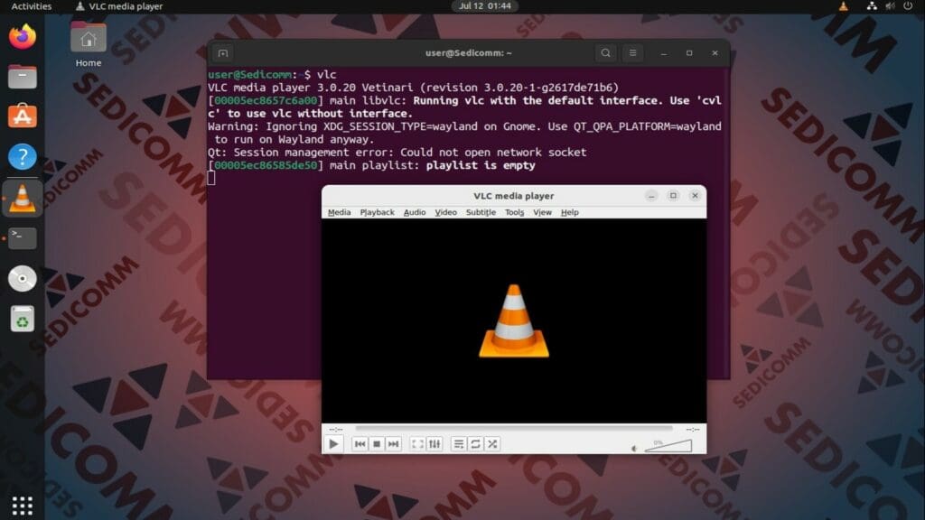 run vlc snap