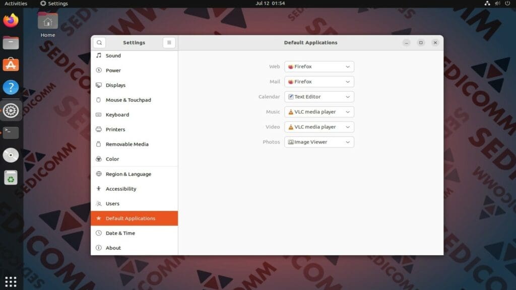 set as default app